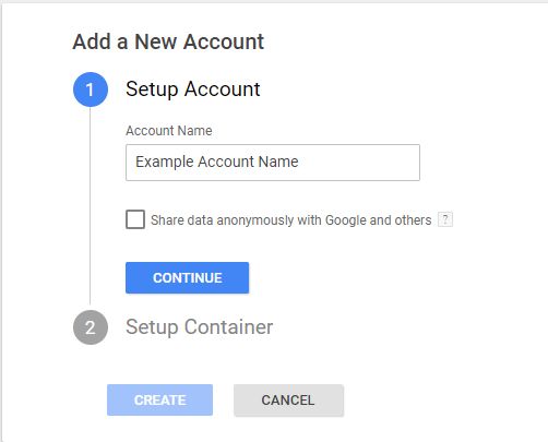 diadikasia dimiourgeias logargiasmou ston Google tag manager